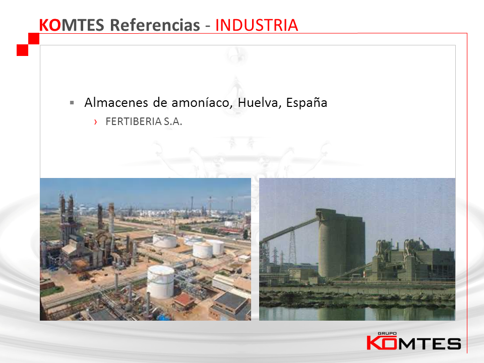 Almacenes de amoníaco, Huelva, España