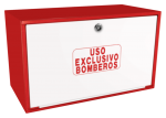 Cofre de superficie IPF-39 rojo / Puerta ciega blanca
