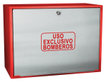Cofre de superficie IPF-41 rojo / Puerta ciega  INOX